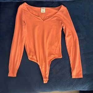Coral Color bodysuit